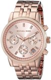 Michael Kors Ritz Chronograph Rose Gold Dial Rose Gold Steel Strap Watch for Women - MK6077 Buy Now By Michael Kors