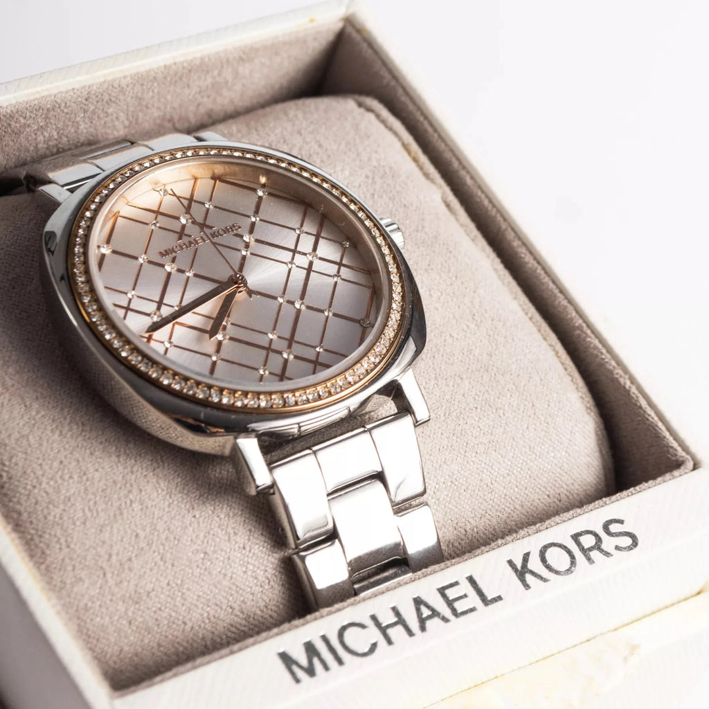 Michael Kors Nia Quartz Silver Dial Silver Steel Strap Watch For Women - MK3988 Buy Now By Michael Kors
