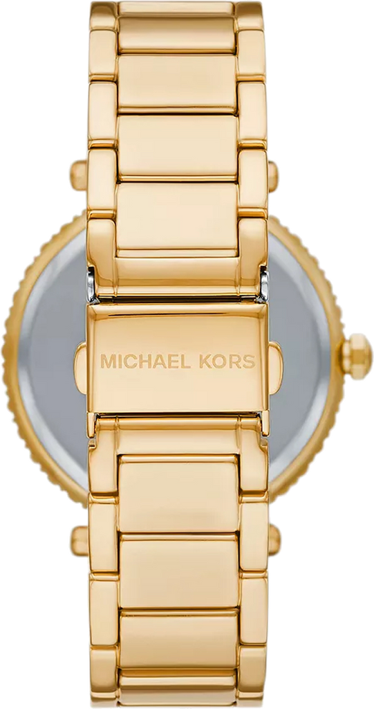 Michael Kors Parker Mother of Pearl White Dial Gold Steel Strap Watch For Women - MK4693 Buy Now By Michael Kors