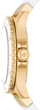 Michael Kors Everest Analog Gold Dial White Silicone Strap Watch For Women - MK7357 Buy Now By Michael Kors