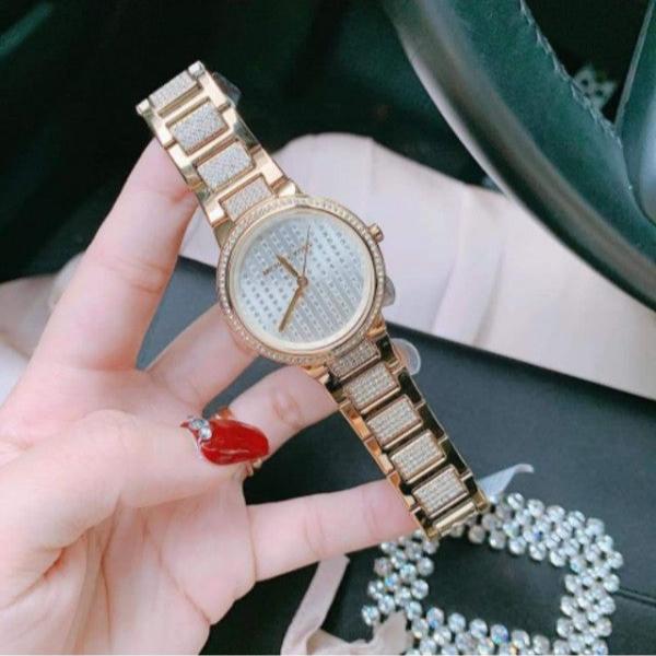 Michael Kors Gabbi Crystals Gold Dial Gold Steel Strap Watch For Women - MK3985 Buy Now By Michael Kors