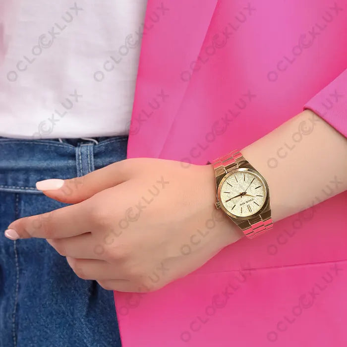 Michael Kors Channing Quartz Gold Dial Gold Steel Strap Watch For Women - MK6623 Buy Now By Michael Kors