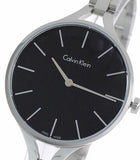Calvin Klein Graphic Black Dial Silver Steel Strap Watch for Women - K7E23141 Buy Now By Calvin Klein