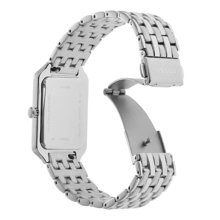 Fossil Raquel Three Hand Date Mother of Pearl Dial Silver Steel Strap Watch for Women - ES5306 Buy Now By Fossil