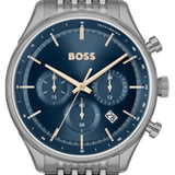 Hugo Boss Gregor Chronograph Blue Dial Grey Steel Strap Watch For Men - 1514083 Buy Now By Hugo Boss