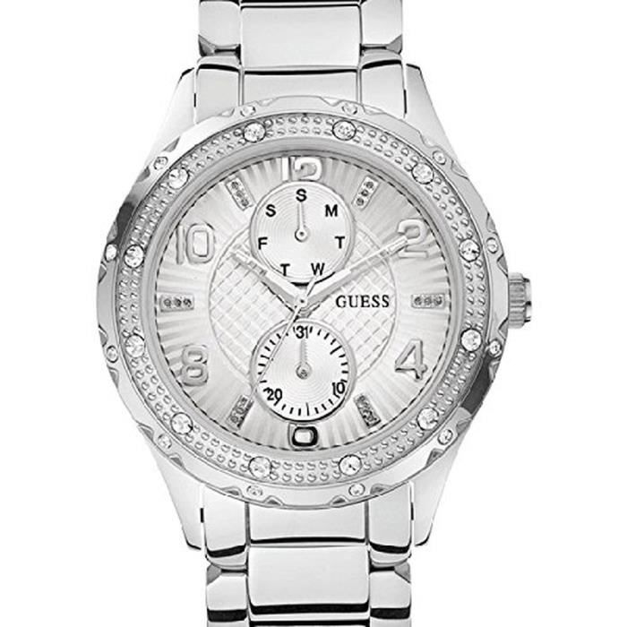 Guess Siren White Dial Silver Steel Strap Watch for Women - W0442L1 Buy Now By Guess