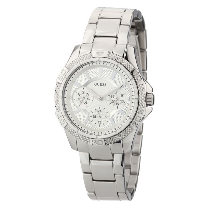 Guess Mini Phantom Silver Dial Silver Steel Strap Watch for Women - W0235L1 Buy Now By Guess