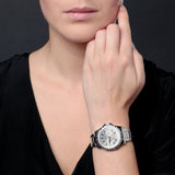 Guess Mini Phantom Silver Dial Silver Steel Strap Watch for Women - W0235L1 Buy Now By Guess