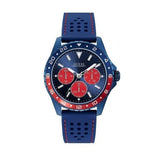 Guess Odyssey Analog Blue Dial Blue Rubber Strap Watch For Men - W1108G1 Buy Now By Guess