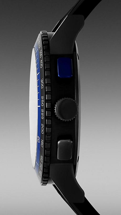 Burberry The City Chronograph Black Dial Black Rubber Strap Watch For Men - BU9806 Buy Now By Burberry