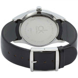 Calvin Klein Post Minimal Silver Dial Black Leather Strap Watch for Men - K7621192 Buy Now By Calvin Klein