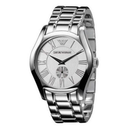 Emporio Armani Classic Quartz Silver Dial Silver Steel Strap Watch For Men - AR0647 Buy Now By Emporio Armani