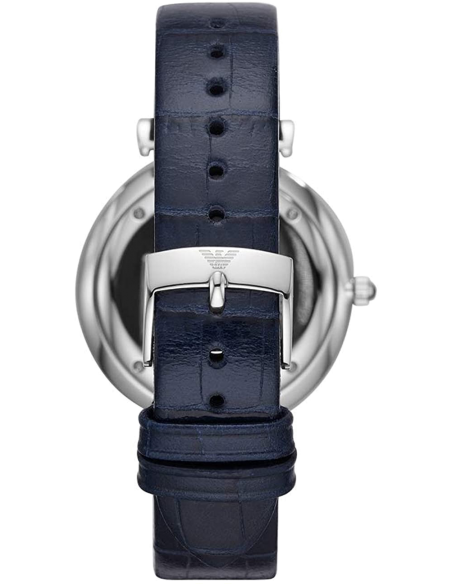 Emporio Armani Gianni T Bar Quartz Blue Dial Blue Leather Strap Watch For Men - AR11300 Buy Now By Emporio Armani
