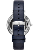 Emporio Armani Gianni T Bar Quartz Blue Dial Blue Leather Strap Watch For Men - AR11300 Buy Now By Emporio Armani