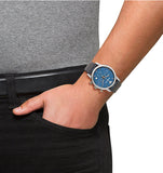 Emporio Armani Luigi Chronograph Blue Dial Black Leather Strap Watch For Men - AR1736 Buy Now By Emporio Armani