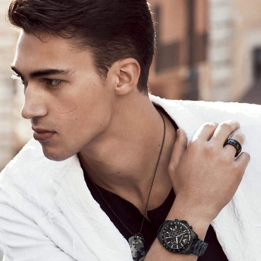 Emporio Armani Sportivo Quartz Black Dial Black Steel Strap Watch For Men - AR11027 Buy Now By Emporio Armani