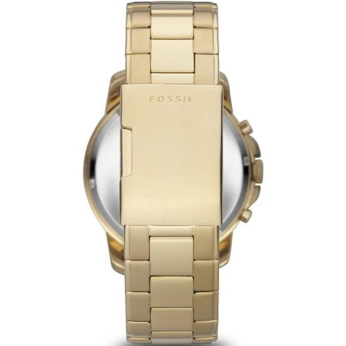 Fossil Grant Chronograph Black Dial Gold Steel Strap Watch for Men - FS4815 Buy Now By Fossil
