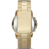 Fossil Grant Chronograph Black Dial Gold Steel Strap Watch for Men - FS4815 Buy Now By Fossil