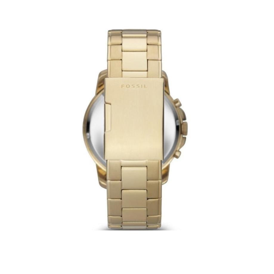 Fossil Grant Chronograph Black Dial Gold Steel Strap Watch for Men - FS4815 Buy Now By Fossil