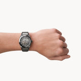 Fossil Everett Automatic Skeleton Grey Dial Grey Steel Strap Watch for Men - ME3206 Buy Now By Fossil