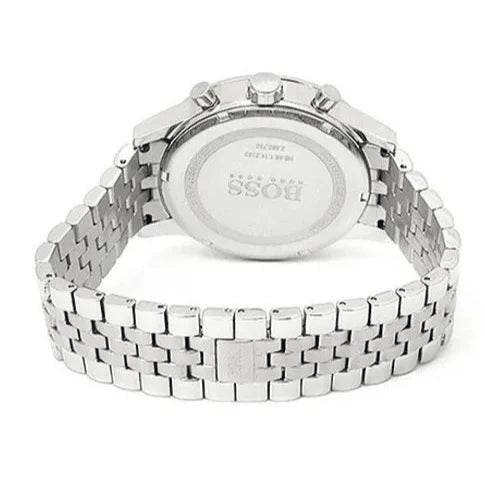 Hugo Boss Aeroliner Chronograph Black Dial Silver Steel Strap Watch For Men - 1512446 Buy Now By Hugo Boss