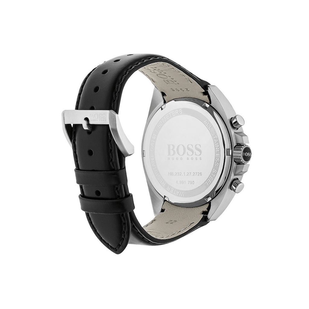 Hugo Boss Contemporary Sport Driver Black Dial Black Leather Strap Watch for Men - 1513085 Buy Now By Hugo Boss