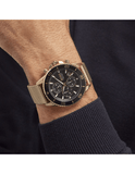 Hugo Boss Admiral Chronograph Black Dial Gold Mesh Bracelet Watch for Men - 1513906 Buy Now By Hugo Boss
