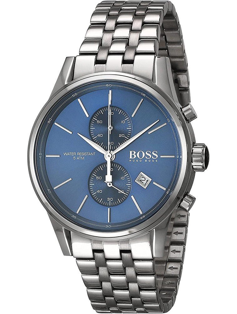 Hugo Boss Jet Blue Dial Silver Steel Strap Watch for Men - 1513384 Buy Now By Hugo Boss