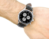 Hugo Boss Companion Black Dial Black Leather Strap Watch for Men - 1513543 Buy Now By Hugo Boss