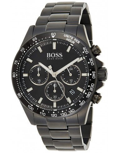 Hugo Boss Ikon Chronograph Black Dial Black Steel Strap Watch for Men - 1512961 Buy Now By Hugo Boss