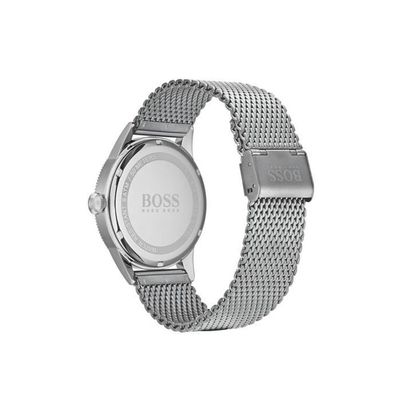 Hugo Boss Legacy Grey Dial Silver Mesh Bracelet Watch for Men - 1513673 Buy Now By Hugo Boss