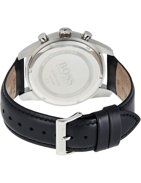 Hugo Boss Skymaster Black Dial Black Leather Strap Watch for Men - 1513782 Buy Now By Hugo Boss
