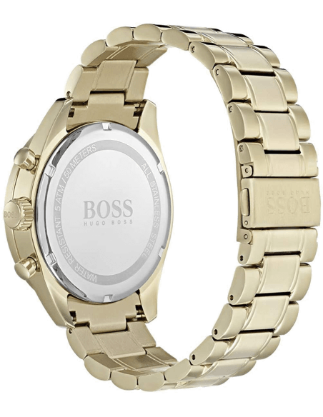 Hugo Boss Trophy White Dial Gold Steel Strap Watch for Men - 1513631 Buy Now By Hugo Boss