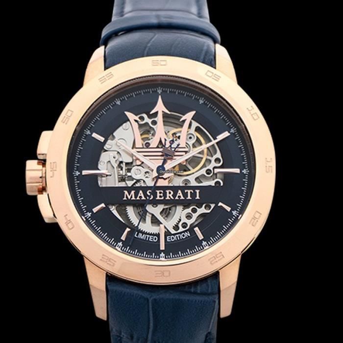 Maserati Automatic Blue Dial Blue Leather Strap Watch For Men - R8821119005 Buy Now By Maserati