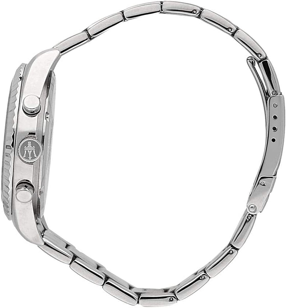 Maserati Competizione Chronograph Blue Dial Silver Steel Strap Watch For Men - R8853100013 Buy Now By Maserati