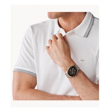 Michael Kors Bayville Chronograph Black Dial Two Tone Steel Strap Watch For Women - MK8872 Buy Now By Michael Kors