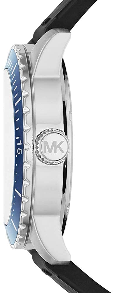 Michael Kors Cunningham Multifunction Blue Dial Black Rubber Strap Watch For Men - MK7160 Buy Now By Michael Kors