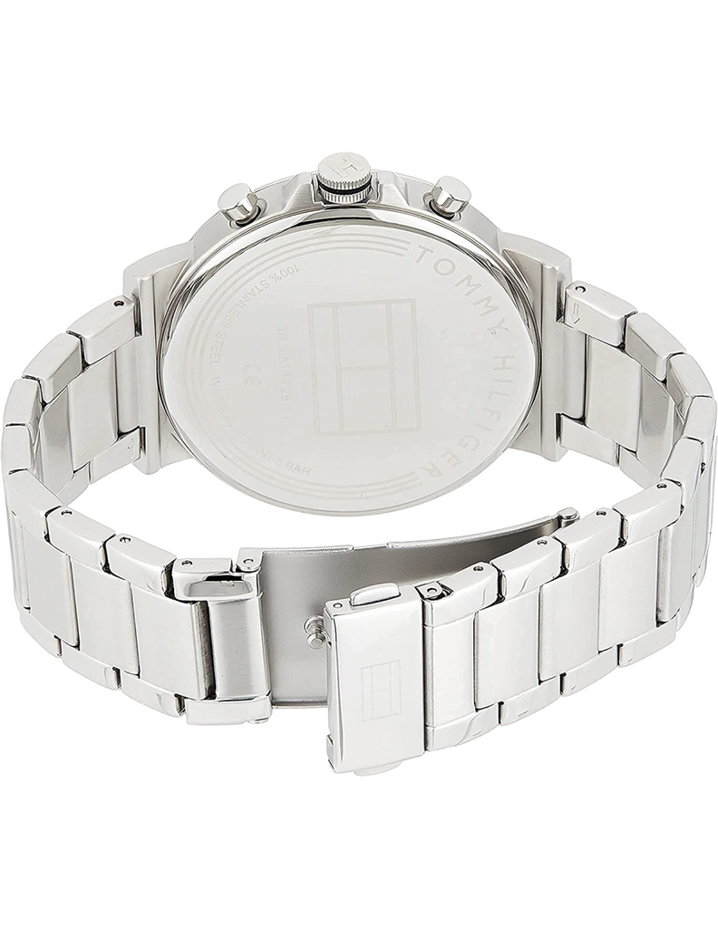 Tommy Hilfiger Daniel Black Dial Silver Steel Strap Watch for Men - 1710413 Buy Now By Tommy Hilfiger