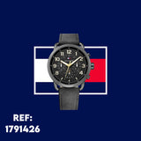 Tommy Hilfiger Briggs Black Dial Black Leather Strap Watch for Men - 1791426 Buy Now By Tommy Hilfiger
