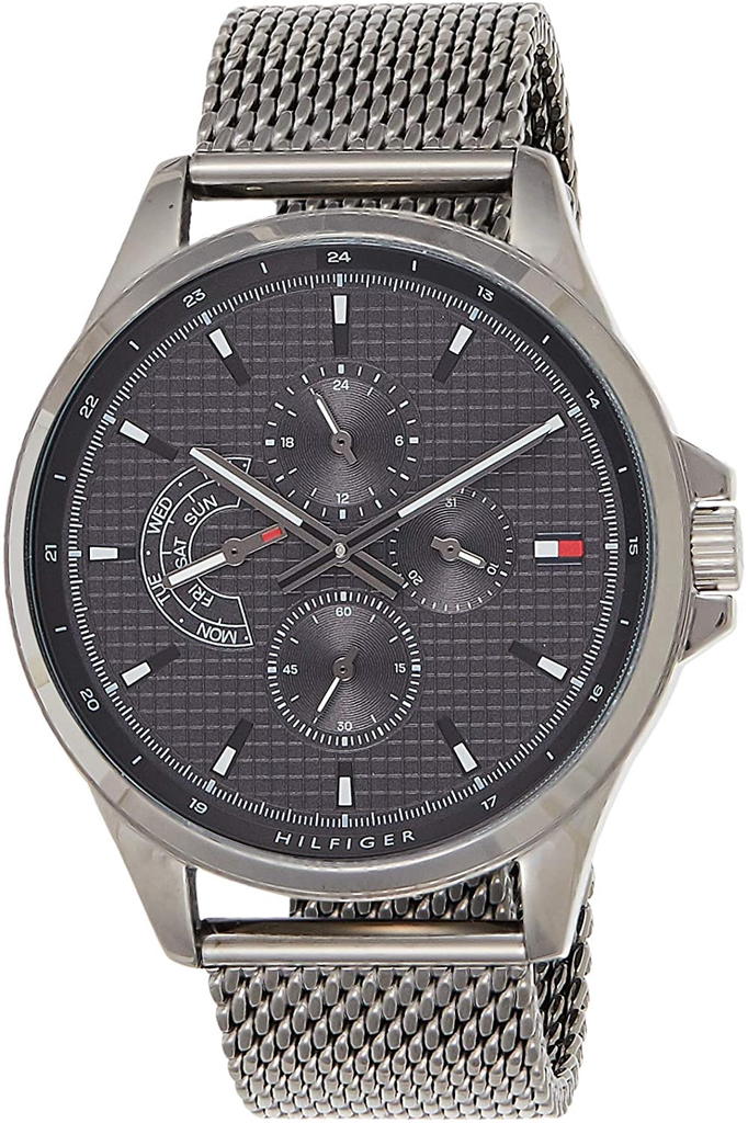 Tommy Hilfiger Shawn Chronograph Quartz Grey Dial Grey Mesh Bracelet Watch for Men - 1791613 Buy Now By Tommy Hilfiger