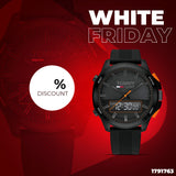 Tommy Hilfiger Jeans Analog Black Dial Black Silicone Strap Watch For Men - 1791763 Buy Now By Tommy Hilfiger