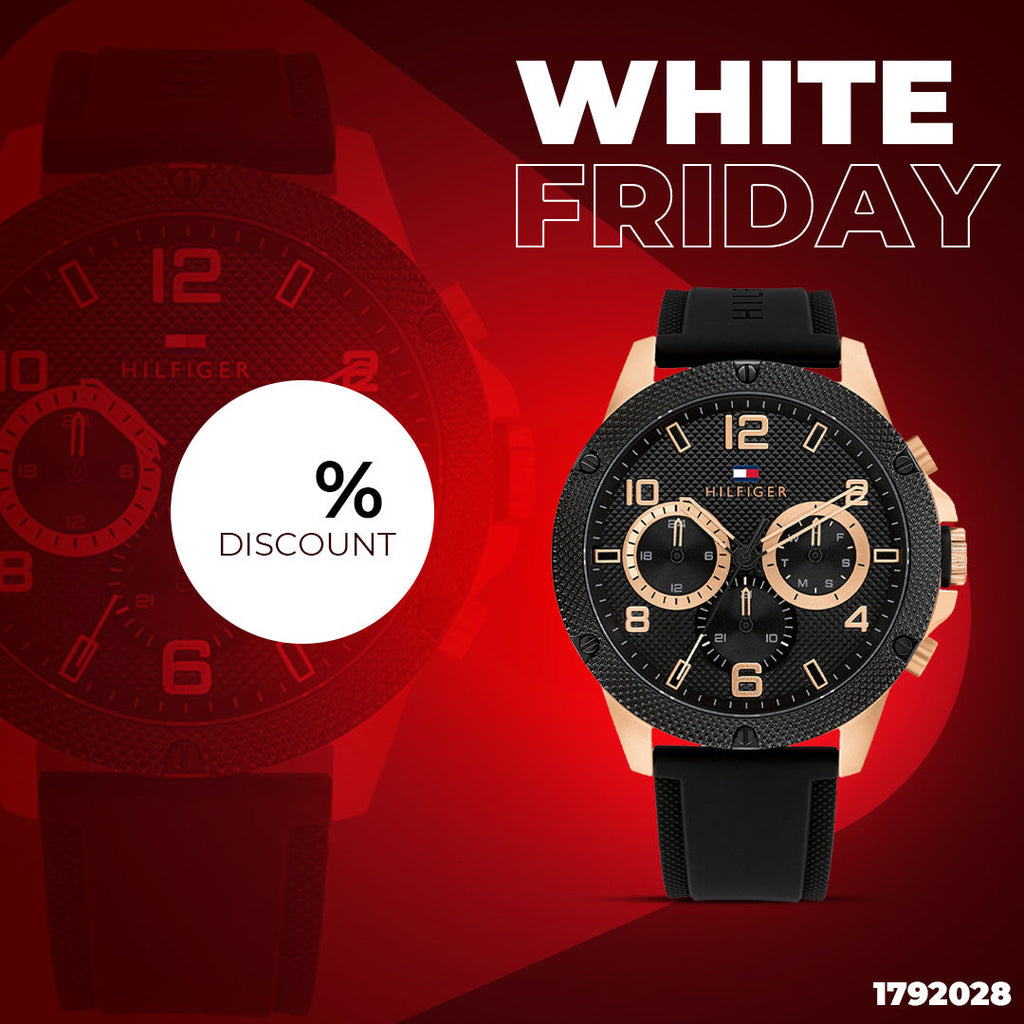 Tommy Hilfiger Blaze Multifunction Black Dial Black Rubber Strap Watch For Men - 1792028 Buy Now By Tommy Hilfiger