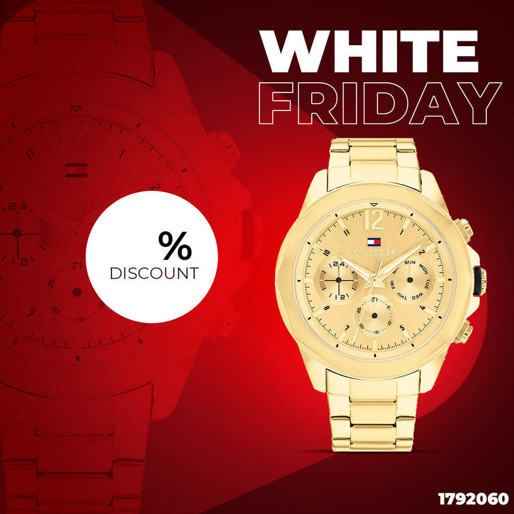 Tommy Hilfiger Lars Chronograph Gold Dial Gold Steel Strap Watch For Men - 1792060 Buy Now By Tommy Hilfiger