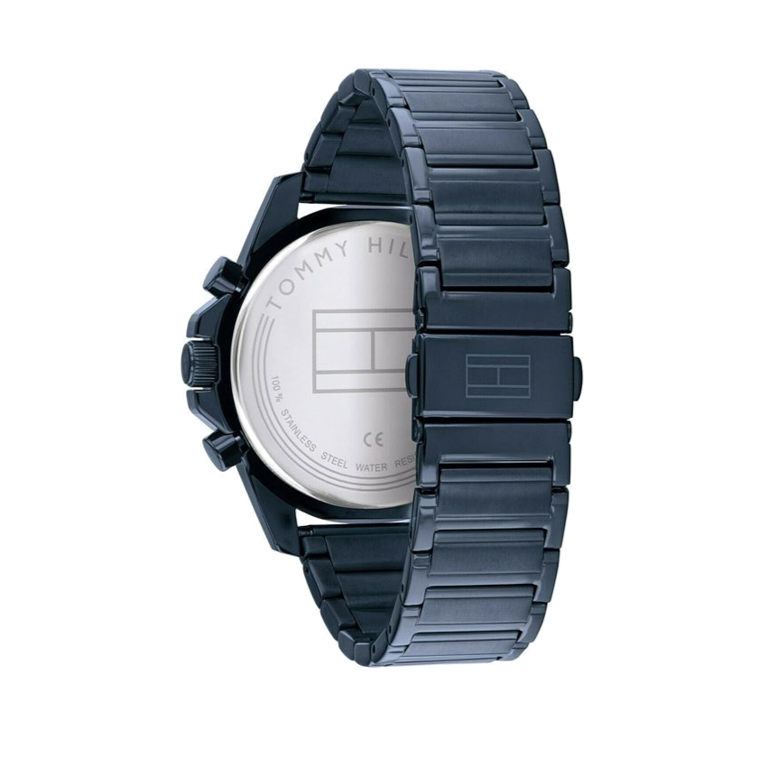 Tommy Hilfiger Decker Chronograph Blue Dial Blue Steel Strap Watch for Men - 1791560 Buy Now By Tommy Hilfiger