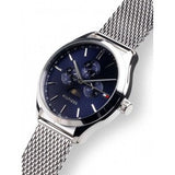 Tommy Hilfiger Oliver Quartz Blue Dial Silver Mesh Bracelet Watch for Men - 1791302 Buy Now By Tommy Hilfiger