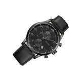 Hugo Boss Blackout Chronograph Black Dial Black Leather Strap Watch For Men - HB1512567 Buy Now By Hugo Boss