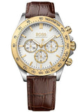 Hugo Boss Ikon White Dial Brown Leather Strap Watch for Men - 1513174 Buy Now By Hugo Boss