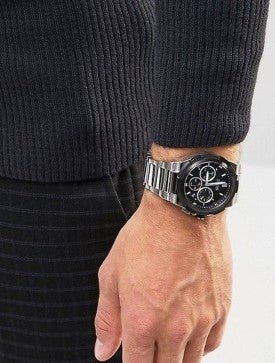 Hugo Boss Supernova Chronograph Black Dial Silver Steel Strap Watch for Men - 1513359 Buy Now By Hugo Boss