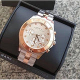 Marc Jacobs Blade Chronograph Silver Dial Two Tone Steel Strap Watch for Women - MBM3178 Buy Now By Marc Jacobs