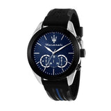 Maserati Traguardo Chronograph Blue Dial Black Silicone Strap Watch For Men - R8871612044 Buy Now By Maserati
